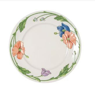 Amapola Round Salad Plate