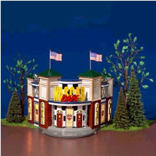 Nascar Cafe Snow Village Department 56 Retired 2007