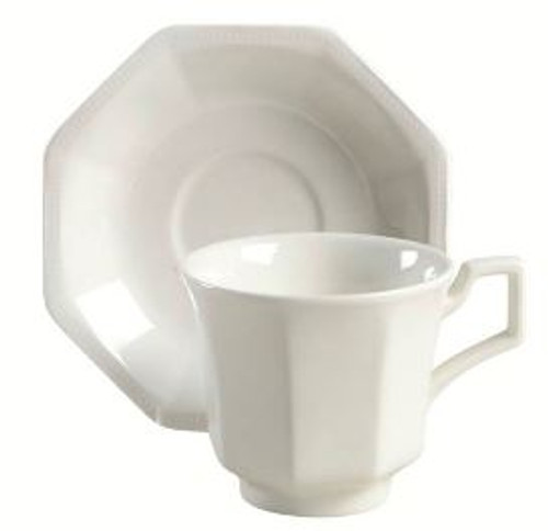 Heritage White Johnson Cup And Saucer