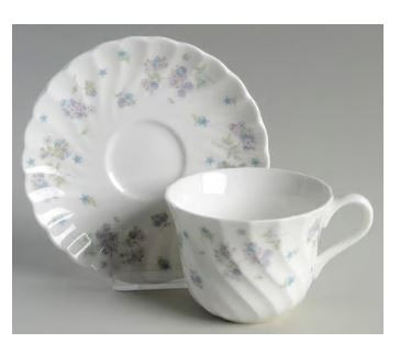 April Flowers Cup and Saucer