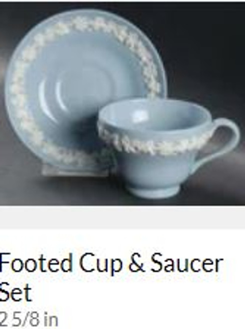 Cc On Lavender Shell Wedgwood Cup And Saucer