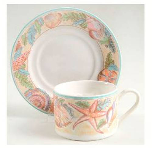 Caribbean Fitz and Floyd Cup and Saucer