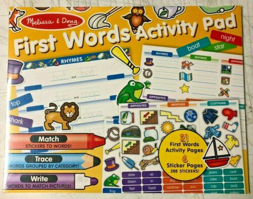 MELISSA and DOUG FIRST WORDS A - MELISSA and DOUG FIRST WORDS ACTIVITY PAD