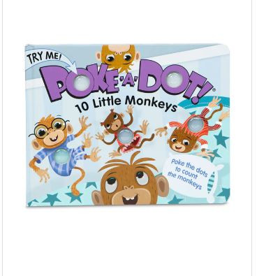 MELISSA AND DOUG POKE-A-DOT: 1 - MELISSA AND DOUG POKE-A-DOT: 10 LITTLE MONKEYS