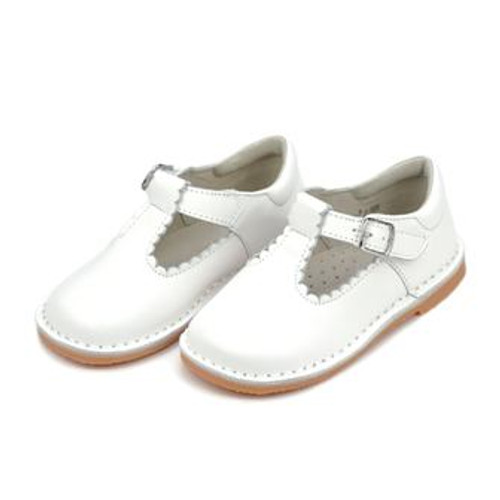 Selina White Scalloped Size 12 LAmour Shoes