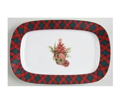 Tartan Plaid Small Oval Platter