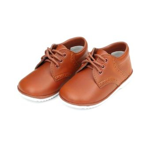 James Cognac Size 1 Leather Lace Up Shoe Angel Baby
