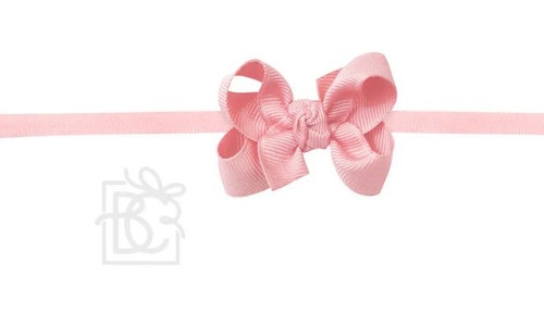 Pink Pantyhose Headband   1/4 2 Toddler Grosgrain Bow