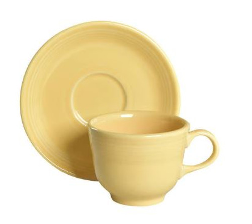 Fiestaware Yellow Homer Laughlin Cup And Saucer