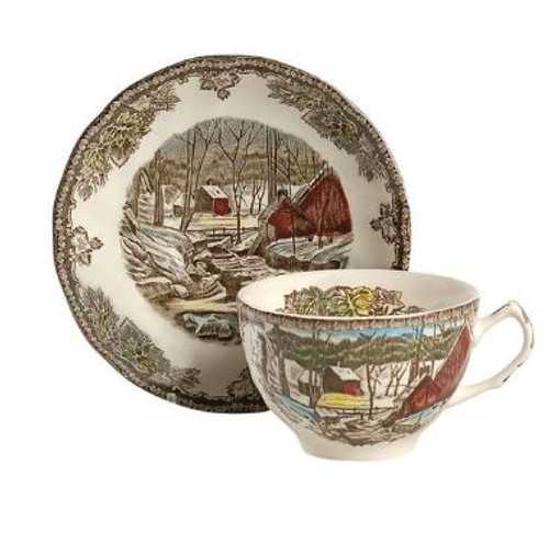 Friendly Village Johnson Brothers Cup And Saucer