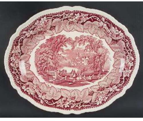 Pink Vista Mason Large Platter