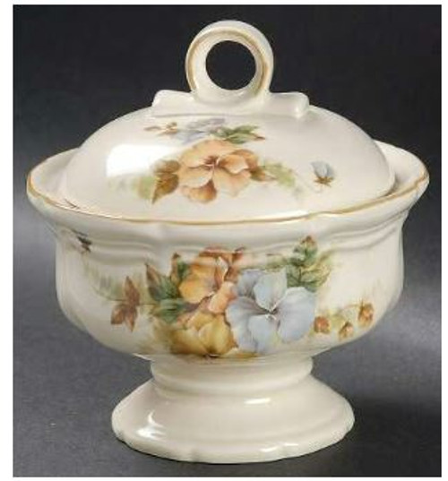 Pansies Mikasa Sugar And Lid