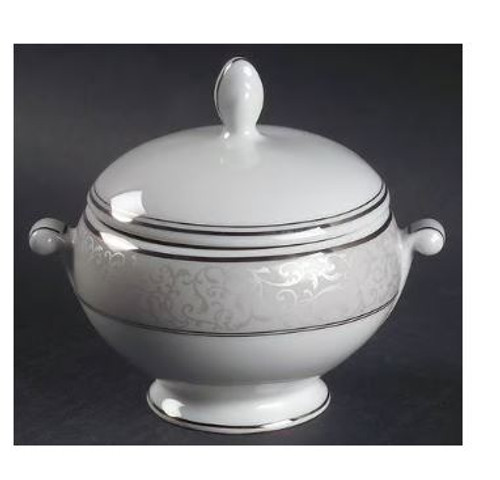 Parchment Mikasa Sugar And Lid