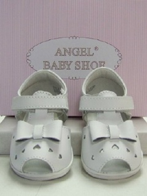 Angel Bow Sandal White Size 7 Angel Baby Shoes