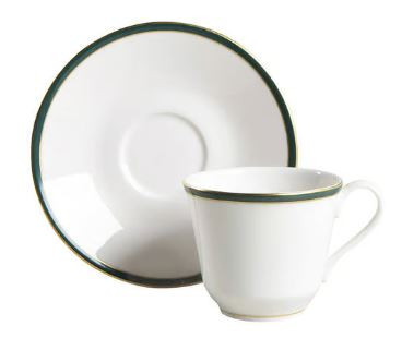 Oxford Green Cup and Saucer