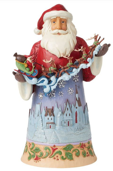 Santa With Sleigh Jim Shore Heartwood Creek