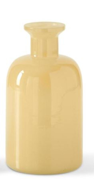 Yellow Glass Bottle 7.25 Inch
