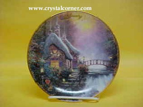 February Sweetheart Cottage Ii 7036D Bradford Exchange Plate