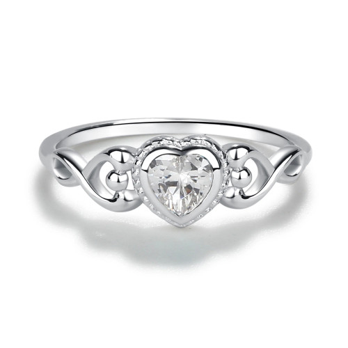 April Heart Ring Size 1 Cherished Moments
