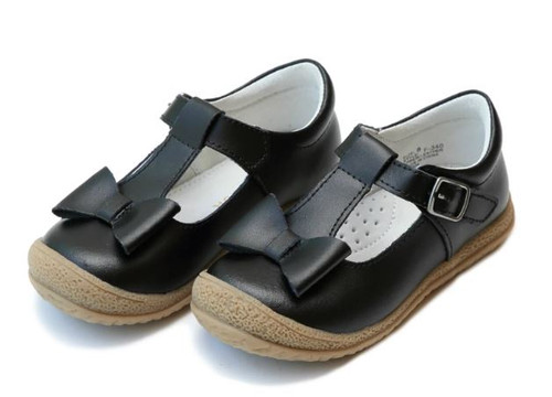 Emma Bow Mary Jane Black Lamour Shoes Size 13