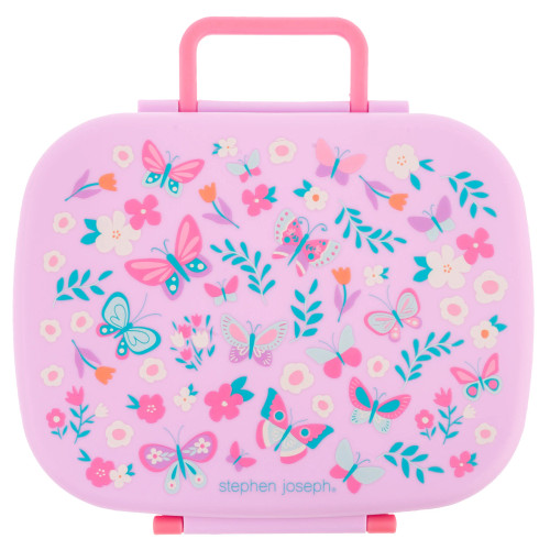 Bento Box With Removable Lilac Butterfly Stephen Joseph