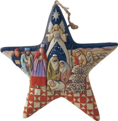 Nativity Star Hanging Ornament