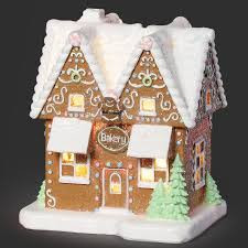 6"H Lighted Bakery Gingerbread