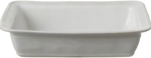 Fontana White Medium Rectangular Baker