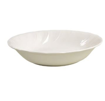White Satin Round Soup Cereal Bowl