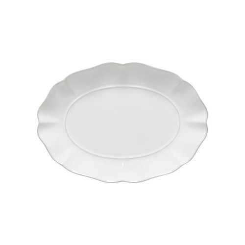 Rosa White Medium Oval Platter