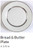 White Echo Bread and Butter Plate