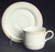 Beige Pinstripes Cup and Saucer