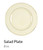 Courtyard Gold Round Salad Plate