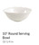 French Perle White Round Vegetable or Serving Bowl Lenox
