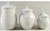 French Perle White 3 Piece Canister Set