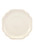 French Perle Bead White Round Salad Plate