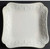 French Perle Groove White Dinner Plate