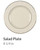 Linen Rose Round Salad Plate