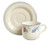 Poppies On Blue Cup and Saucer