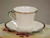 Solitaire White Cup and Saucer