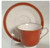 Ivory And Sienna Cup and Saucer