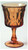 Perspective Amber Water Goblet