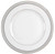 Platinum Crown Round Salad Plate