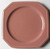 Rose Gray Round Salad Plate
