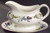 Burgundy Gravy Boat and Stand