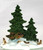 Village Double Pine Tree Original Snow Village Department 56