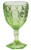 Moonstone Green Water Goblet
