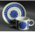 Blue Dahalia Cup and Saucer - Midwinter