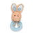 Lil Bunny Tail Ring Rattle B