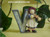 Raggedy Ann And Andy Collegiate Collectibles; Letter V; Enesco